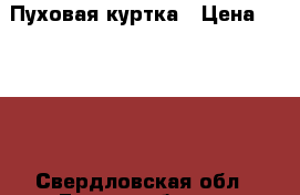 Пуховая куртка › Цена ­ 1 500 - Свердловская обл., Екатеринбург г. Одежда, обувь и аксессуары » Женская одежда и обувь   . Свердловская обл.,Екатеринбург г.